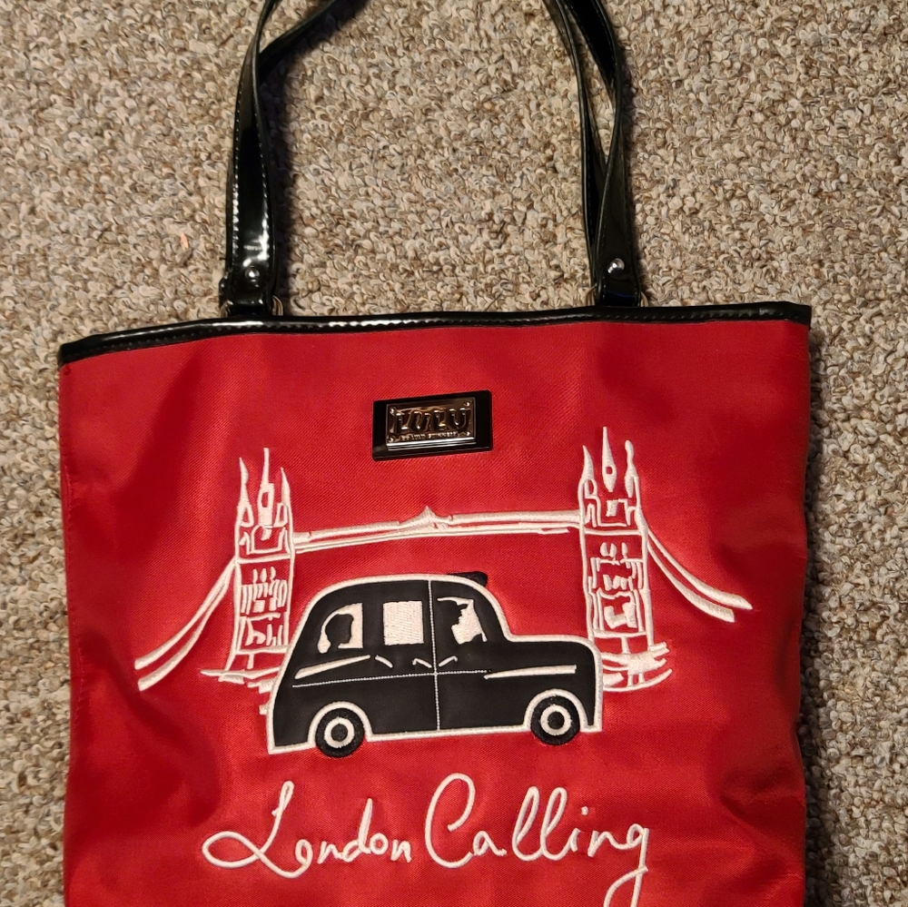 London Calling Red Purse